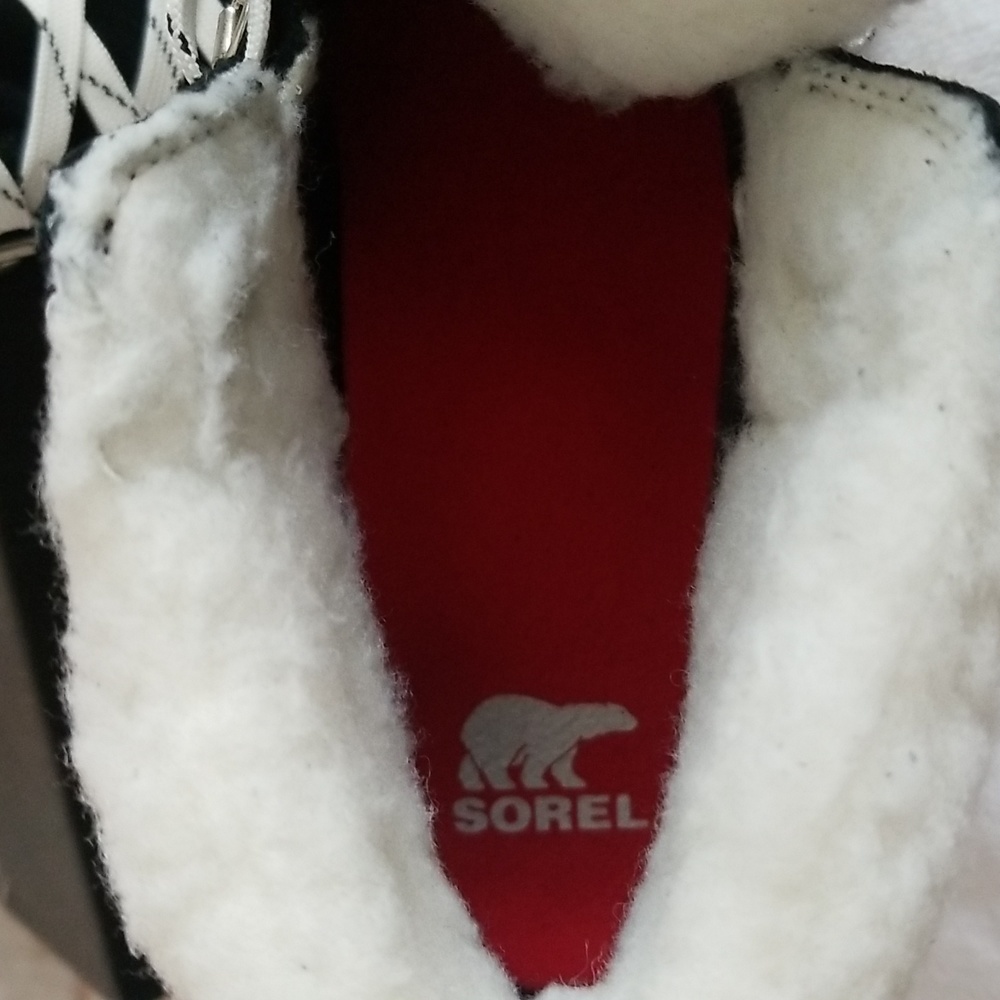 Sorel Black and White Ankle Boots - Picture 10 of 11